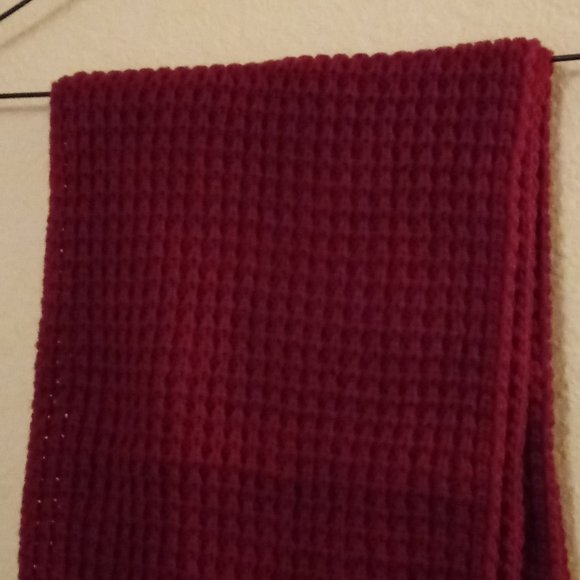 Burgundy Scarf and Head or wristband - Picture 9 of 15